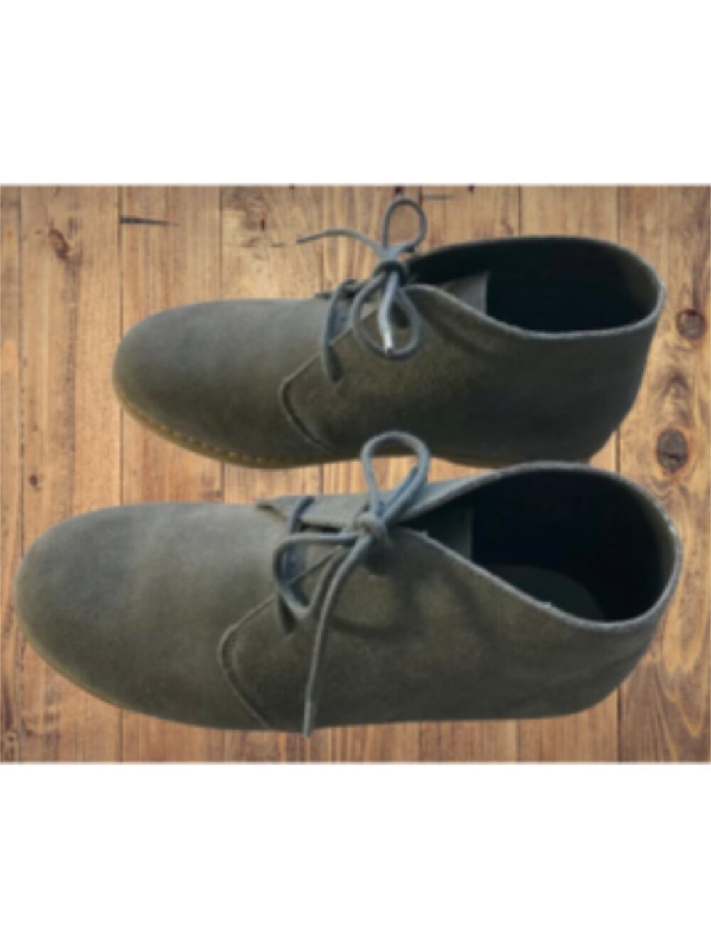 Janie and Jack SALE! Kids Classic Chukka Gray Suede Boots NWOT Single Tie, sz 4